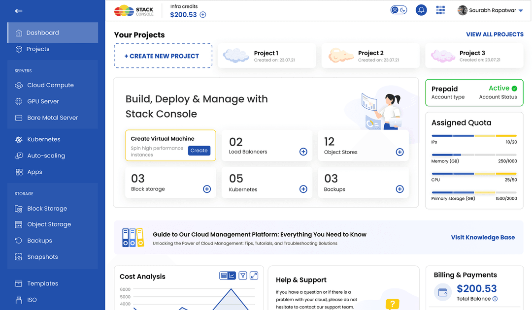 Try Cloud Management Platform Demo | Stack Console