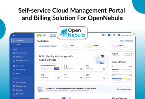 Self-service Cloud Management Portal and Billing Solution For OpenNebula