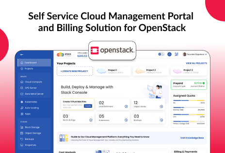 Self Service Cloud Management Portal and Billing Solution for OpenStack